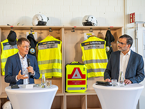 Prof. Karl Lauterbach, Prof. Rajan Somasundaram © pag, Fiolka Prof. Karl Lauterbach, Prof. Rajan Somasundaram